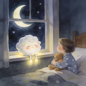 Bedtime story illustration in the Classic storybook style